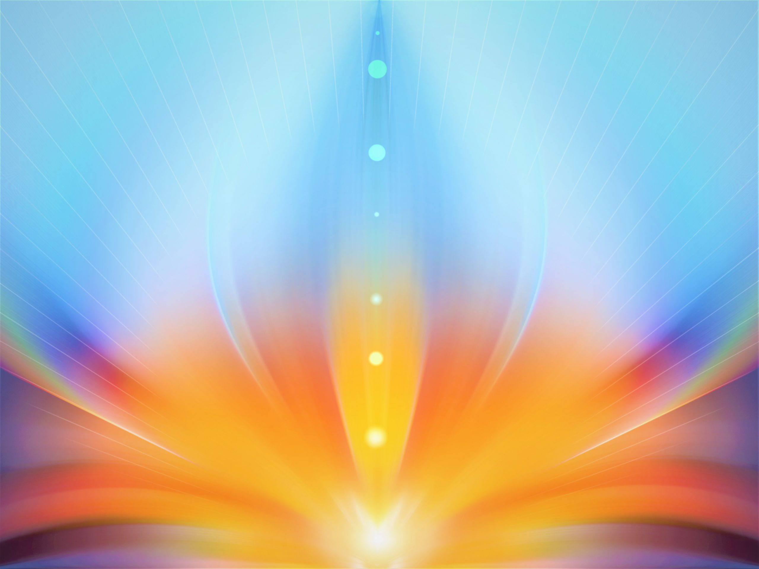 Abstract energy flower. Illustration for text about esoteric